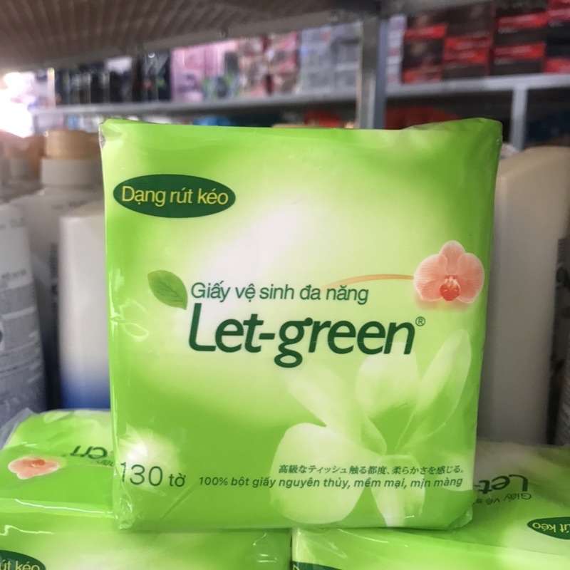 Giấy Vệ Sinh  Đa Năng LET-GREEN 100-150x210mm 2 Lớp 130 Tờ