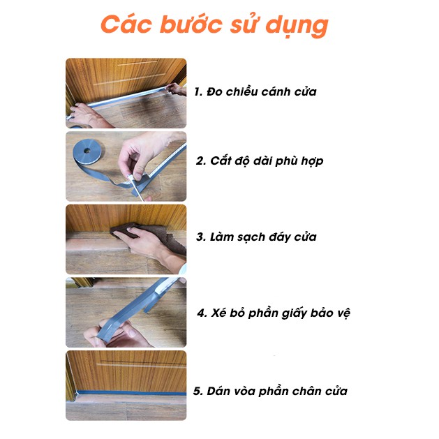 Ron Dán Cửa Chống Va Đập Chống côn trùng Hiêu Quả Stickwind (bộ 10m)