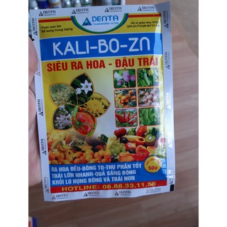 Phân bón Kali - bo - kẽm (siêu ra hoa, đậu trái) gói 50g