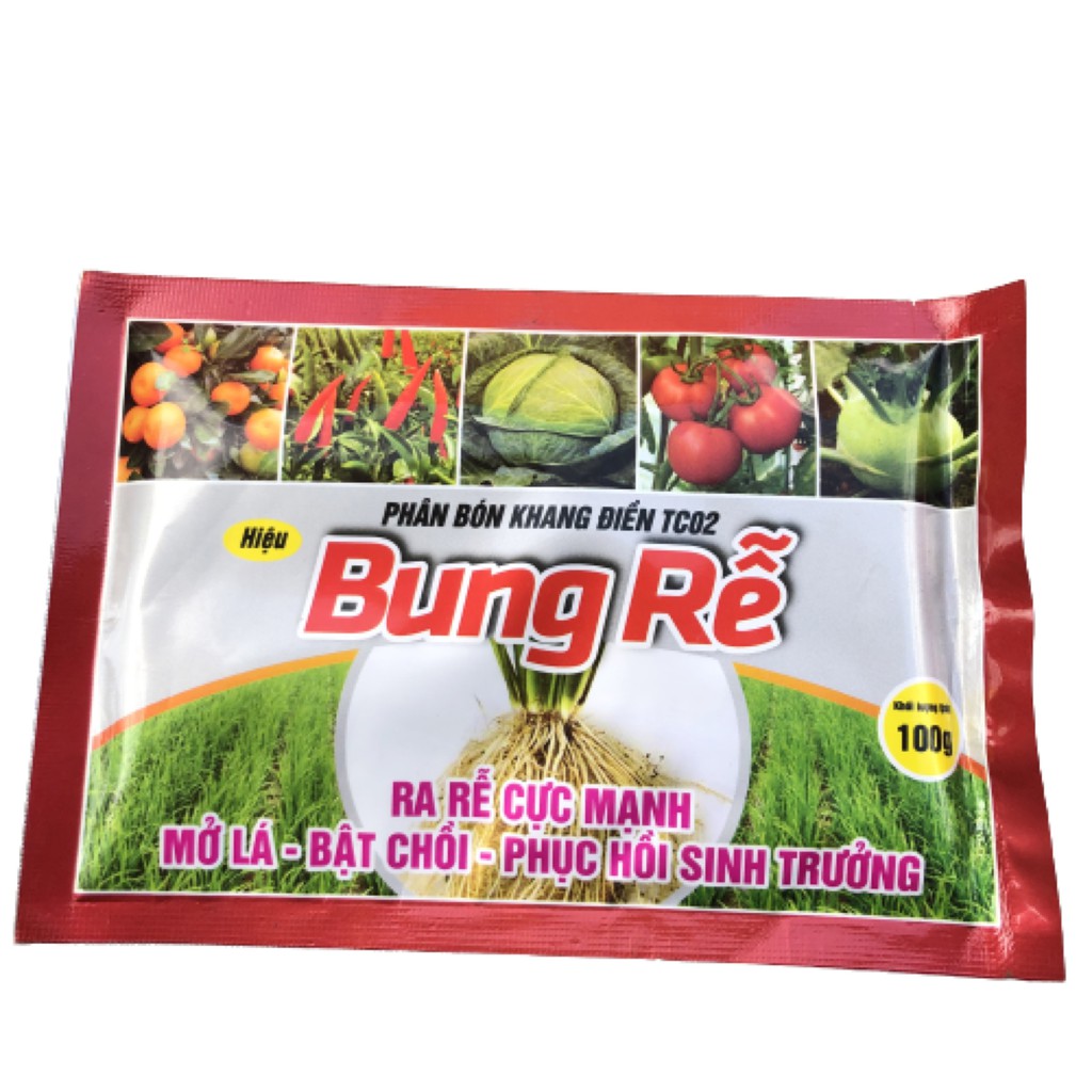 Phân Bung rễ chuyên dùng kích rễ cực mạnh, bật mầm chồi gói 100g