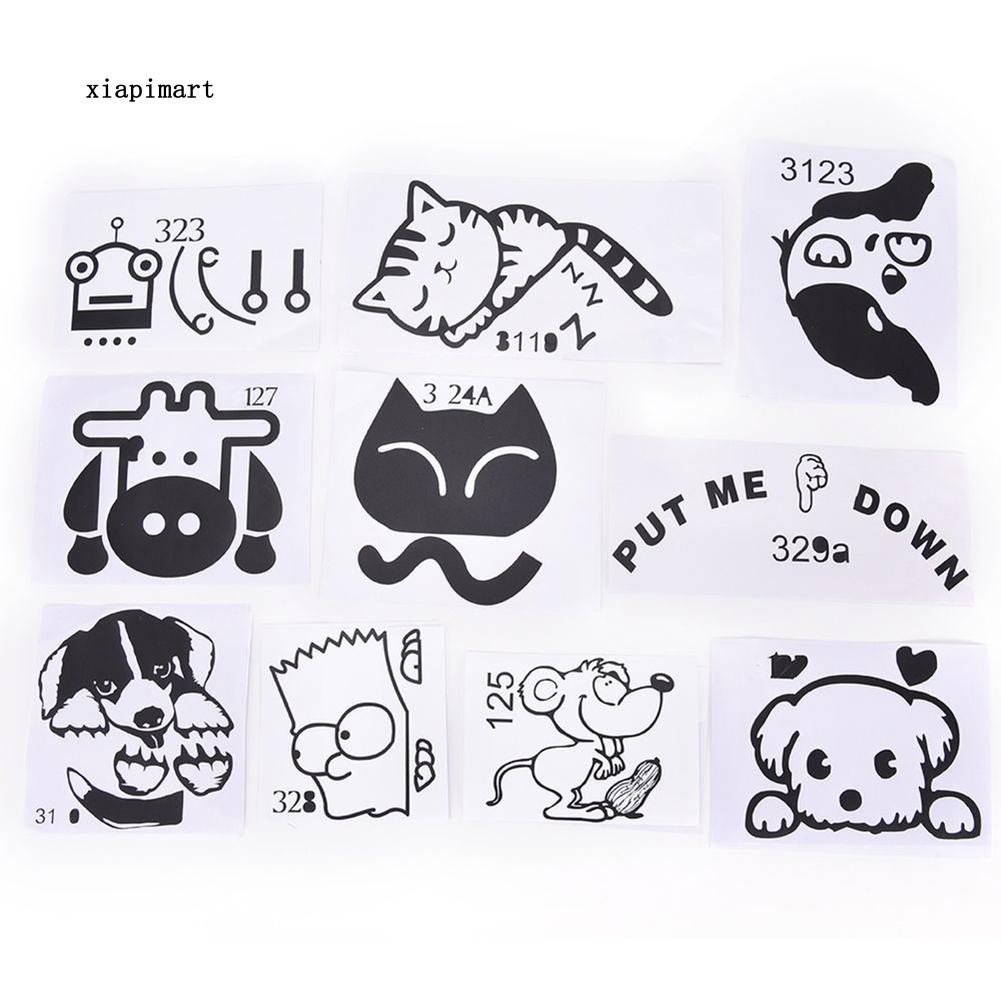 Miếng dán trang trí công tắc trên tường hình chó mèo hoạt hình đáng yêu | BigBuy360 - bigbuy360.vn