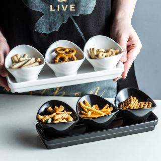 Bộ Chén Sứ Đựng Nước Chấm Phong Cách Bắc Âu
