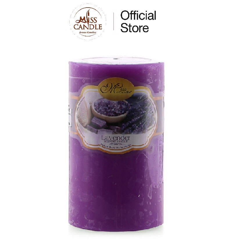 Nến thơm trụ tròn D6H10 Miss Candle MIC0833 6 x 10 cm (Chọn màu)