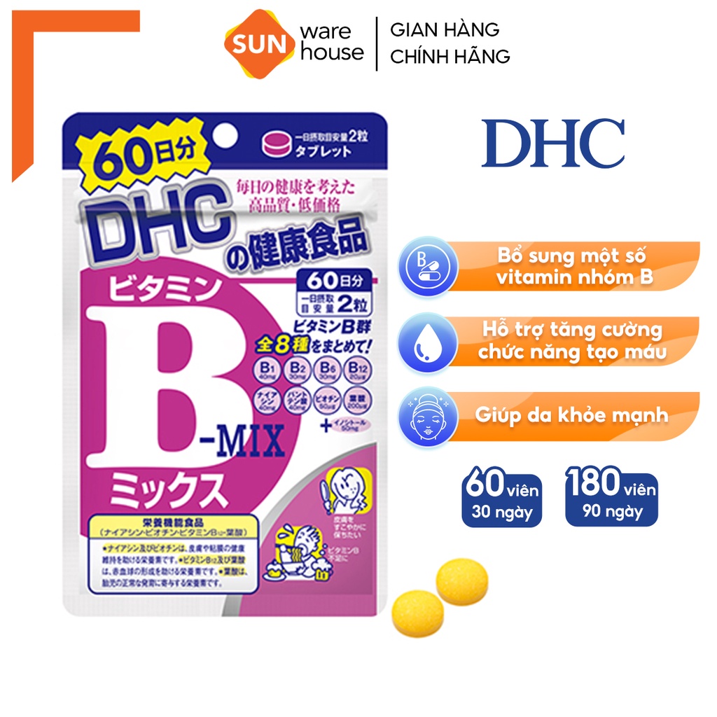 Viên Uống DHC Vitamin B Mix 200mg Bổ Sung Vitamin