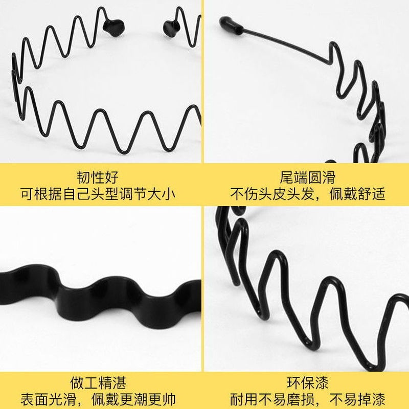 Băng đô cài tóc thể thao chống trượt có khóa cài phía sau cho nam và nữ