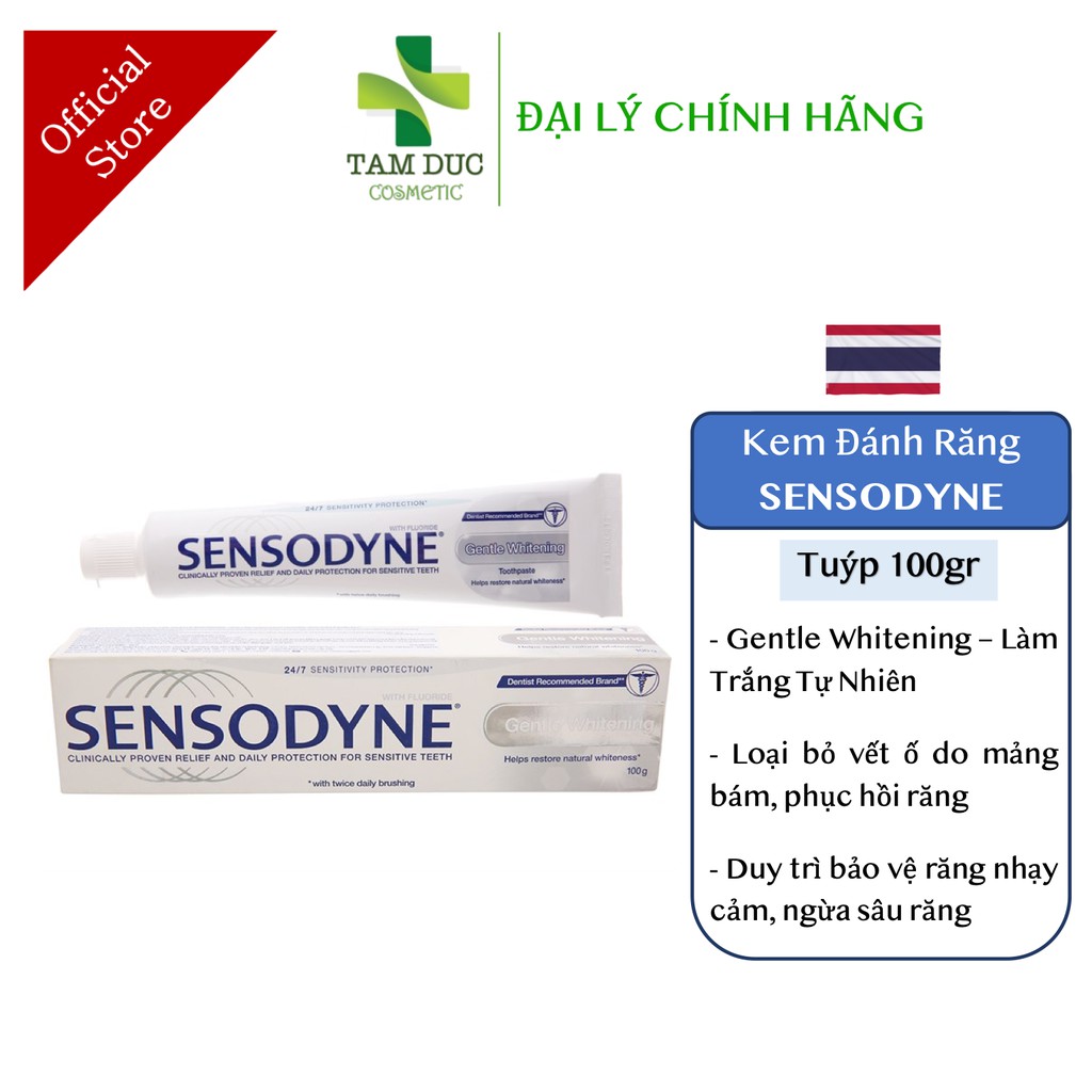 ✅(CHÍNH HÃNG) Kem Đánh Răng SENSODYNE Giảm Ê Buốt Ngừa Sâu Răng Làm Trắng Răng Bảo Vệ Răng Nhạy Cảm