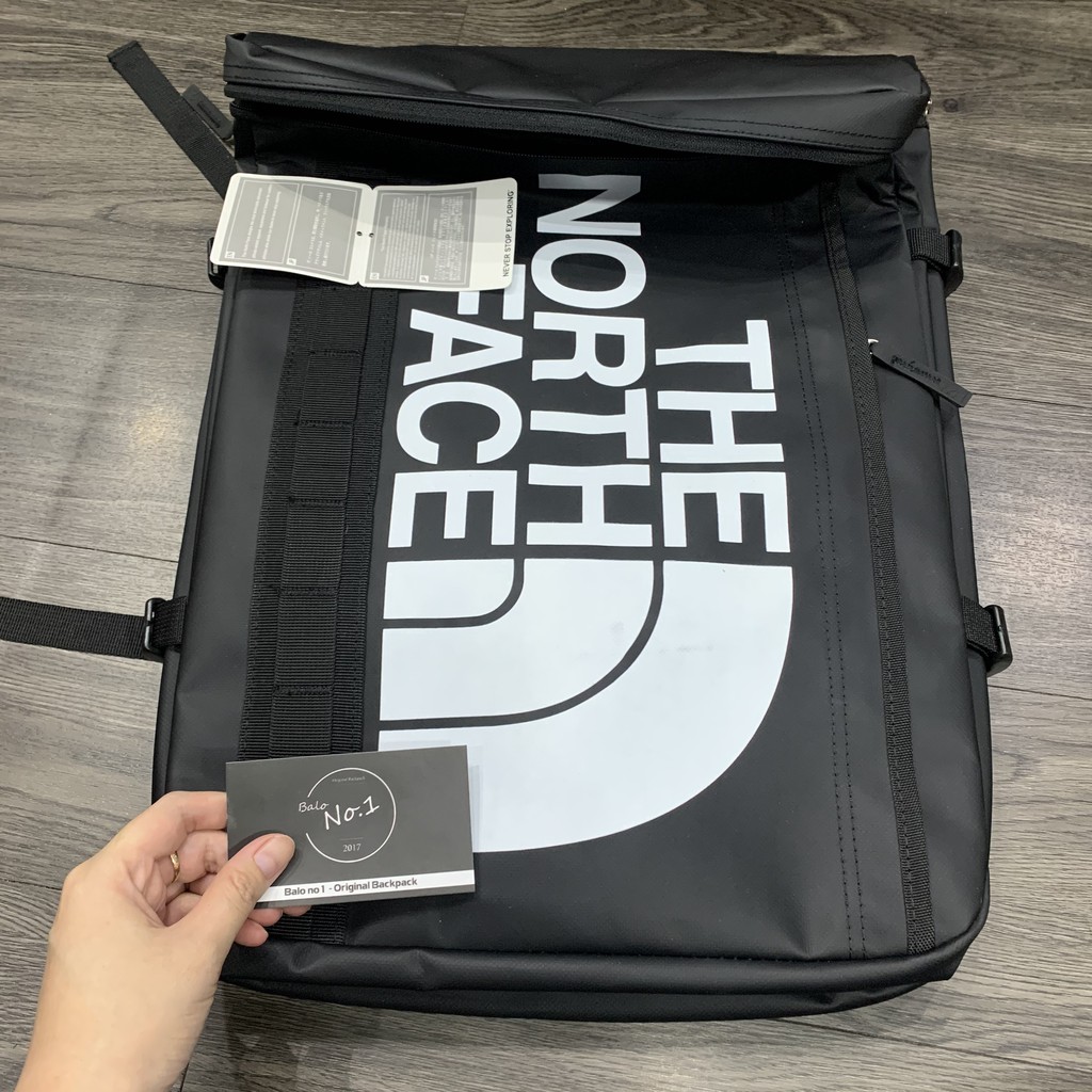 Balo Chống Nước The North Face Fuse Box - Màu đen chữ trắng