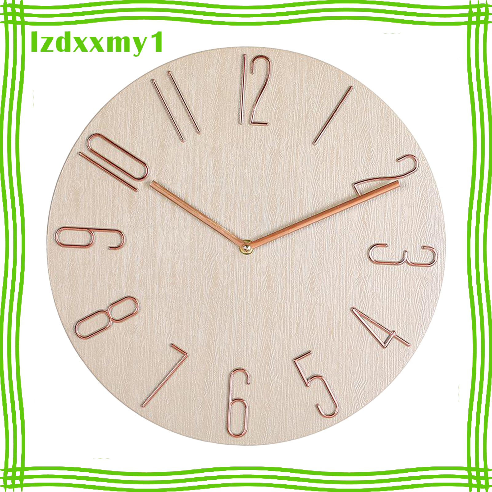 Kiddy Wall Clock Quartz Modern Watch Bedroom 14\'\' Swing Office Decoration White