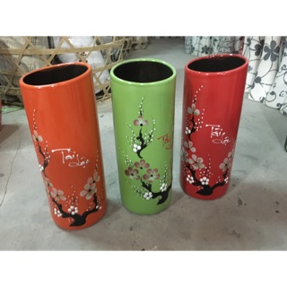Bình cắm hoa ống tròn miệng vát
