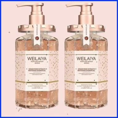 Sữa Ttắm Trắng da Cánh Hoa Hồng Damask Weilaiya 450ml Mit Beauty - Cam Kết Chính Hãng