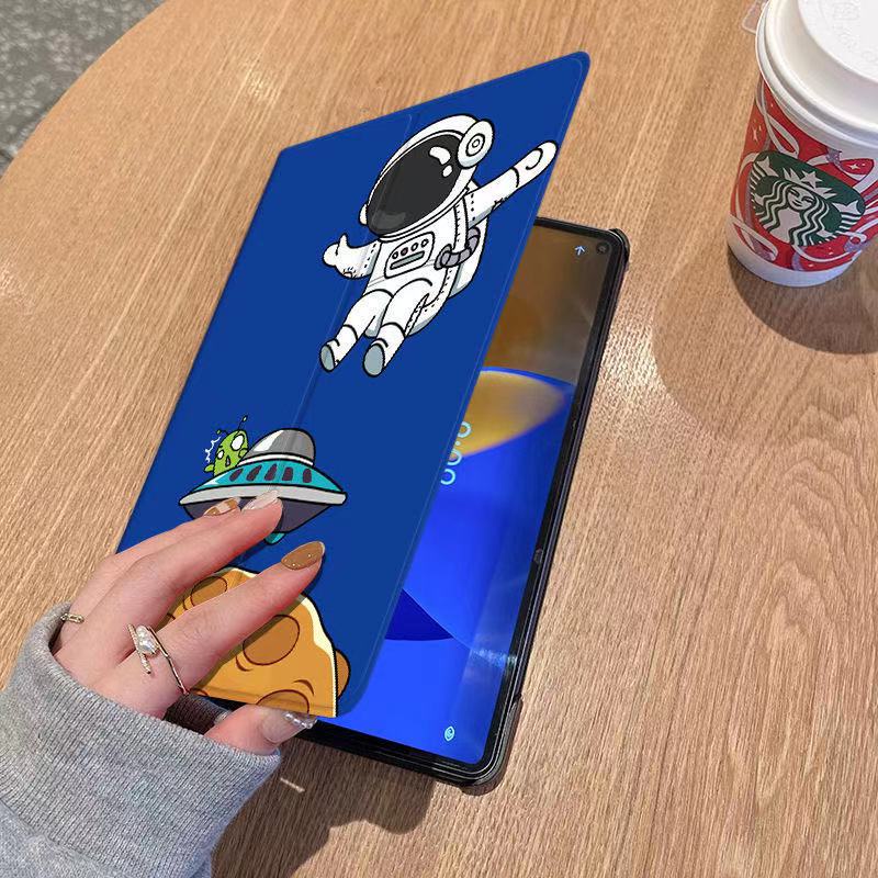 Ốp Máy Tính Bảng Hình Phi Hành Gia Vũ Trụ UFO Cho apple ipad air ipad mini123456 Bao Da Máy Tính Bảng Thời Trang Cho ipad 9.7inch 8.3inch 7.9inch 10.2inch 11inch Ốp