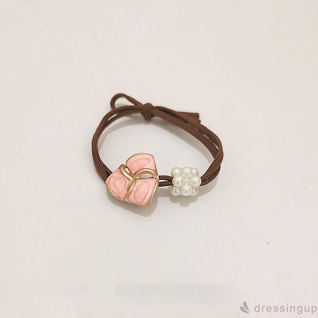 Dây buộc tóc co giãn đính ngọc trai dành cho nữ