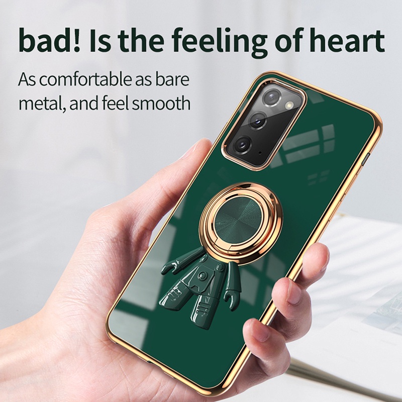 Ốp Điện Thoại Chống Sốc Màu Trơn Họa Tiết Phi Hành Gia Cho Samsung Galaxy Note 20 Ultra Note20+