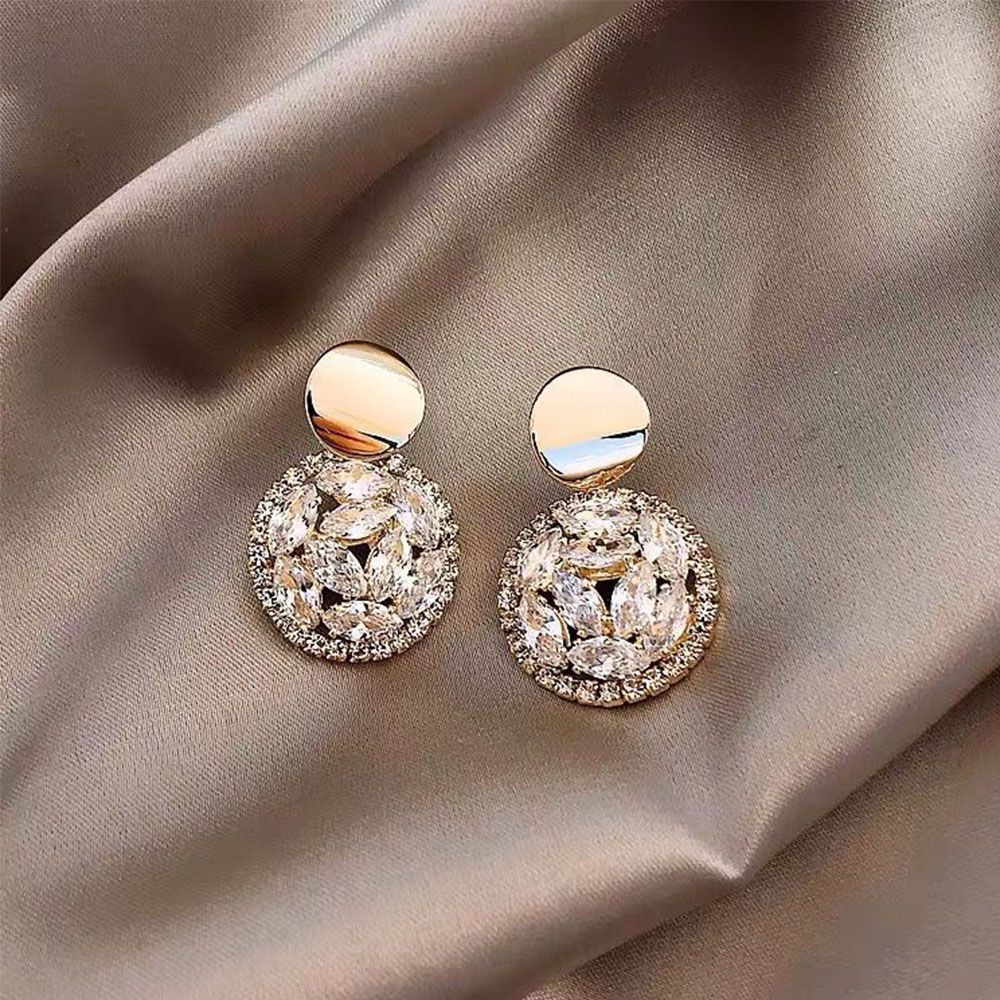 Khuyên tai tròn nhiều màu sắc chất lượng cao thời trang Hàn Quốc cho nữ S925