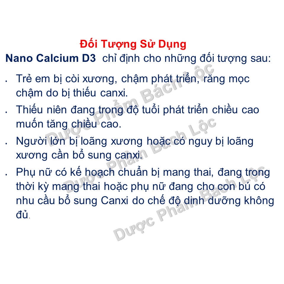 Hộp 2 lọ - Viên Uống Tăng Chiều Cao Nano Calcium D3 Bổ Sung Vitamin K2MK7 Chống Loãng Xương, Phòng Ngừa Thoái Hóa Xương