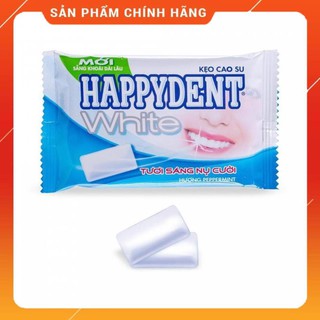 ( Lẻ 1k ) Kẹo Cao Su Trắng Răng Happydent White