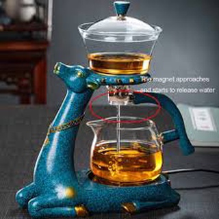 BÌNH TRÀ THỦY TINH HÌNH CON HƯƠU CAO CẤP CÁCH NHIỆT