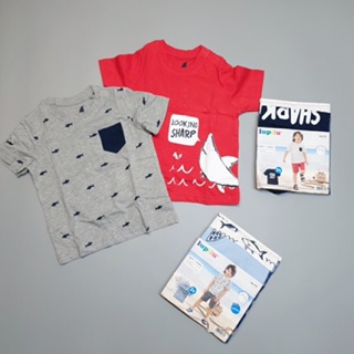 Set 2 áo bé trai Lupilu xuất dư