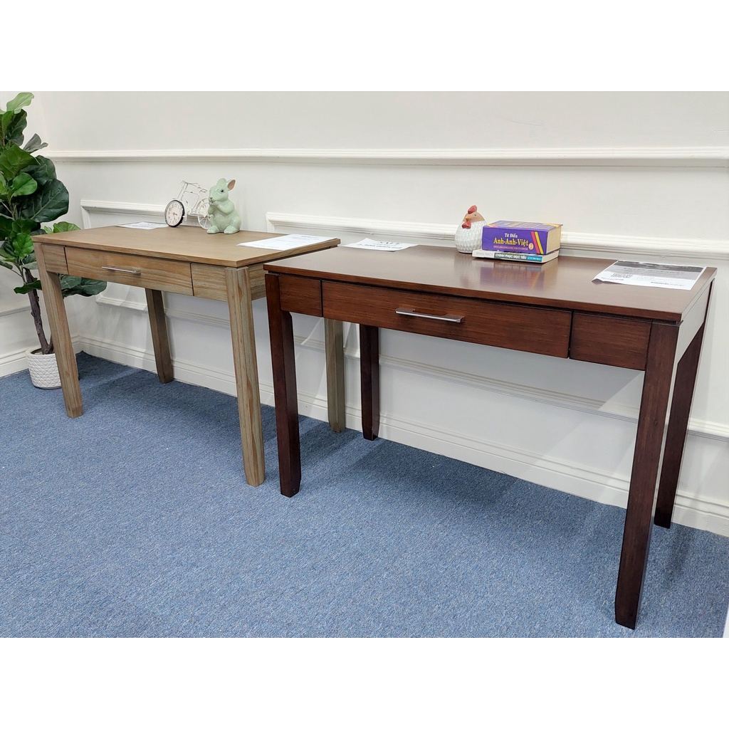 Bàn làm việc, bàn học sinh 1 ngăn kéo màu nâu KT: D107 x C75 x R51 cm