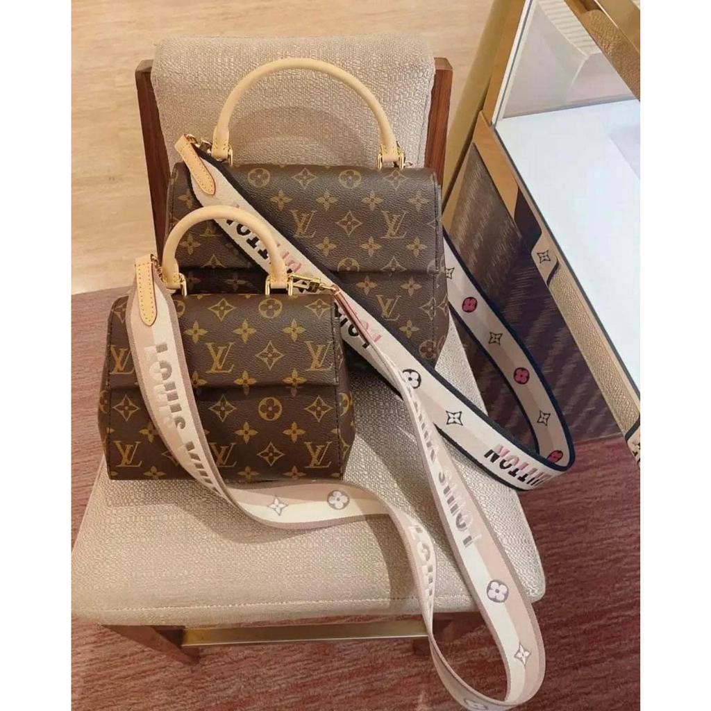 Túi Xách Nữ Dáng Luny Hoa Nâu, Túi Đeo Chéo Luny Mini Màu Nâu Sang Trong Cá Tính Dây Bảng To