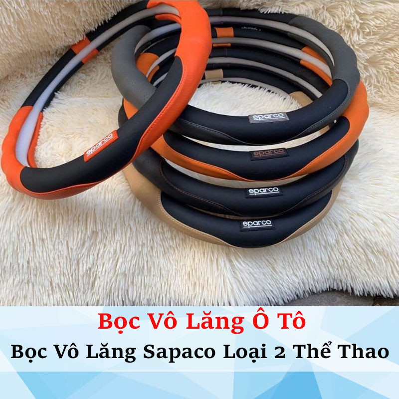 Bọc Vô Lăng Ô Tô, Dáng Mẫu Thể Thao Hãng SPARCO Loại 2 - Size 38 Phù Hợp Các Dòng Xe 4-7 Chỗ