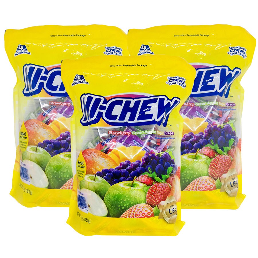[TÚI 850G]KẸO DẺO TRÁI CÂY HICHEW MỸ
