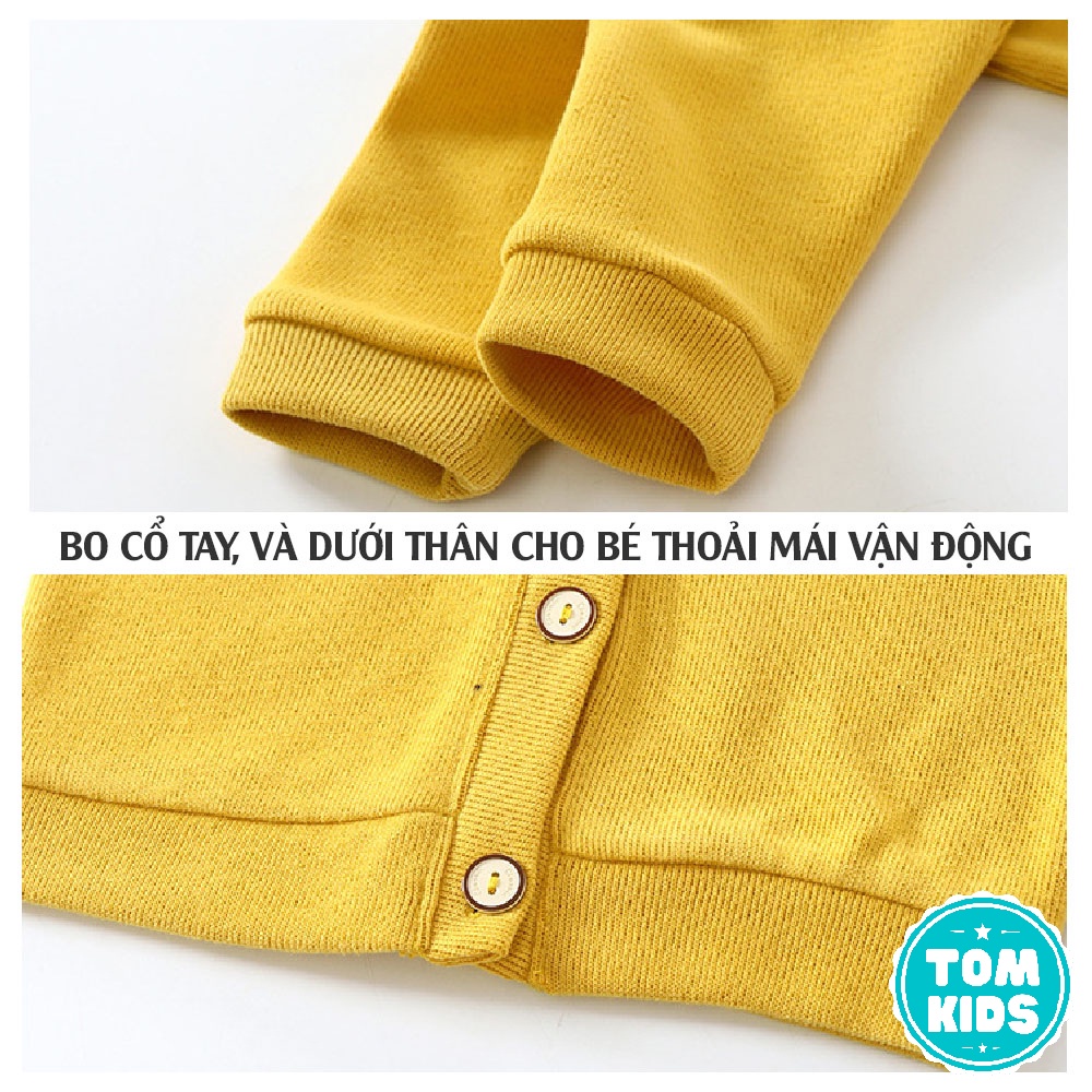 Áo giữ nhiệt cho bé, áo len cổ chữ V dài tay cho bé từ 1-10 tuổi in hình ngộ nghĩnh mã QA-002