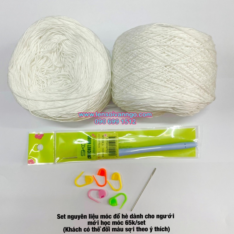 Set nguyên liệu giành cho người mới học đan móc len