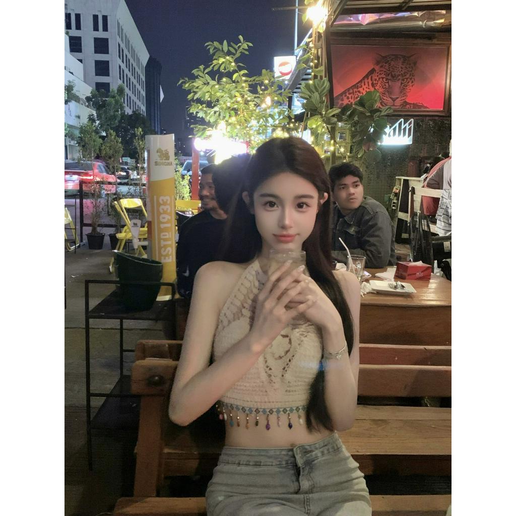 Set Bikini đi biển 3 món quần áo bra khoác choàng du lịch đồ bộ đi biển hotrend 2023 sang chảnh TK7T2