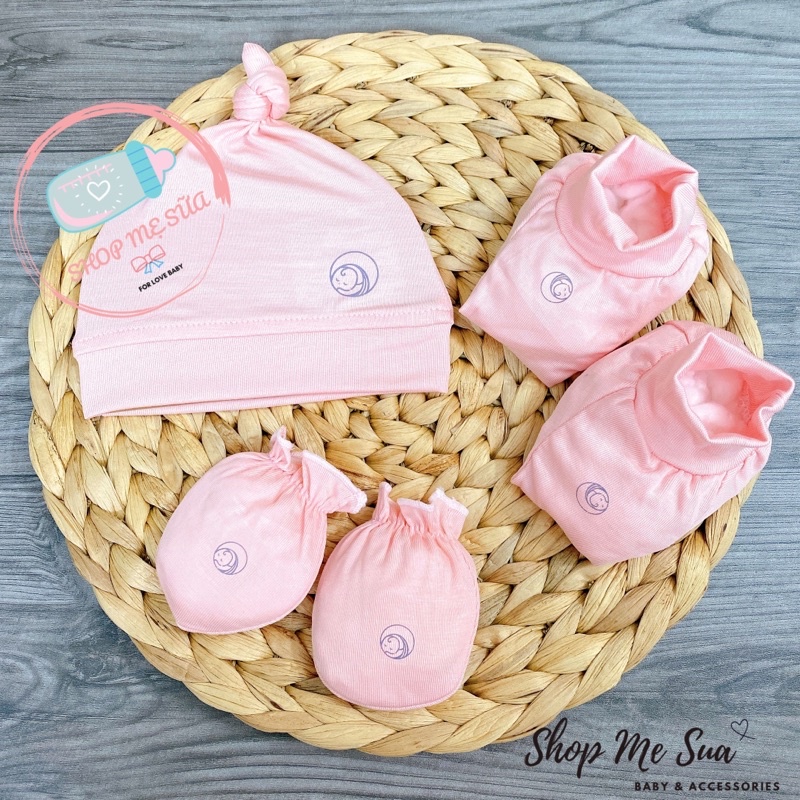 Phụ kiện sơ sinh bao tay bao chân bé sơ sinh anminaza