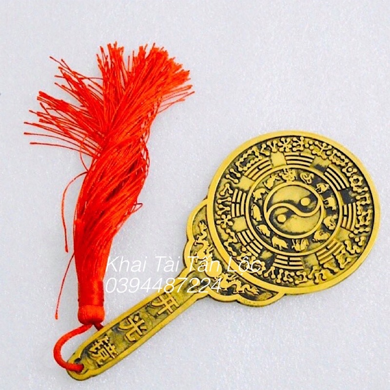 Gương khai Quang , gương kính đàn bằng đồng 15cm