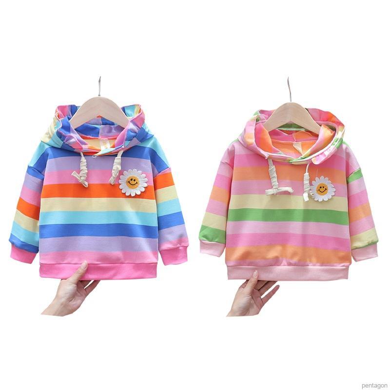 Đầm Hoodie Dài Tay Kẻ Sọc Xinh Xắn Dành Cho Nữ