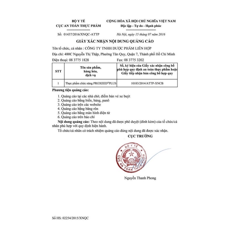 Proxeed plus thực phẩm cho sức khoẻ nam giới