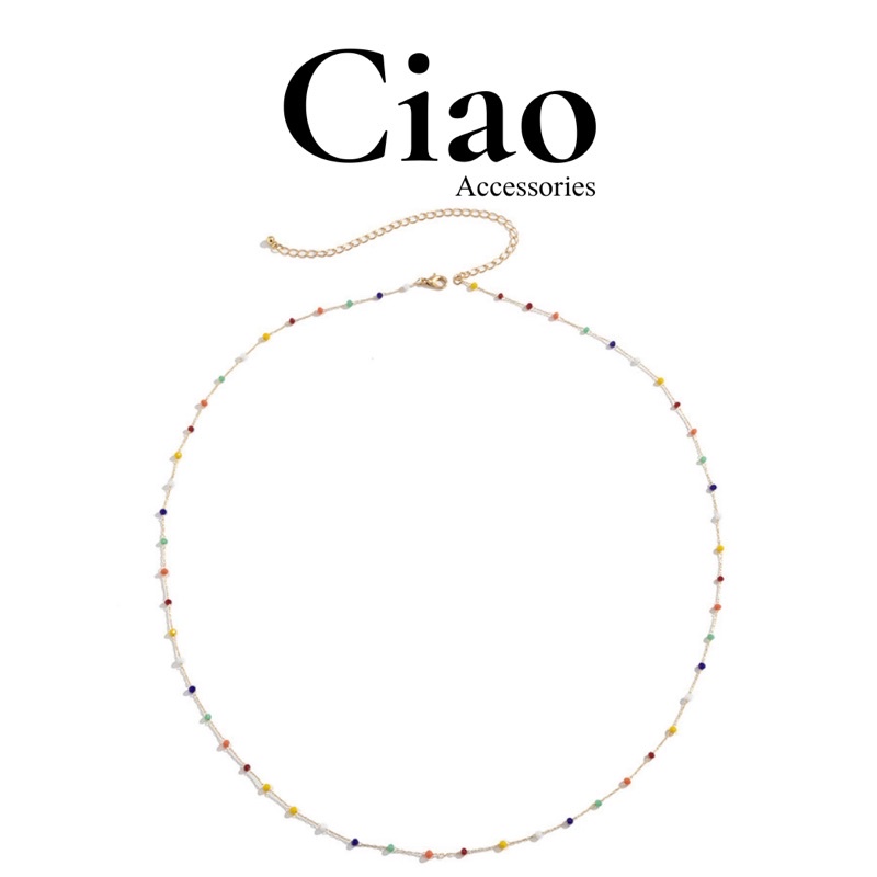 [HOẢ TỐC 1H] Vòng bụng/ Vòng eo thiết kế đính charm màu sắc mã 03 trendy Ciao accessories