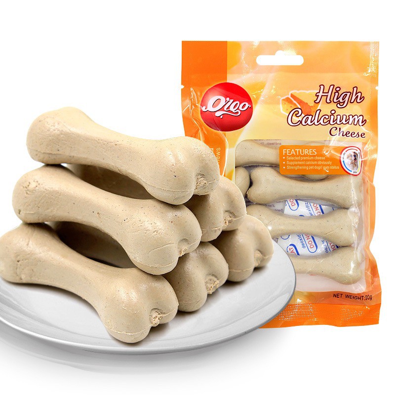 [XƯƠNG GẶM ORGO] [6 THANH/GÓI] Xương gặm sạch răng cho cún - Đầy đủ mùi vị