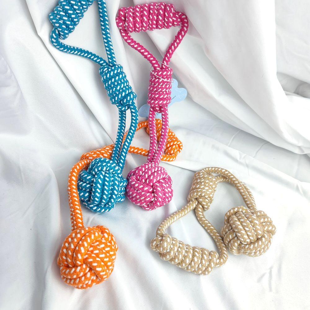 JARRED Đồ Chơi Dây Thừng Cotton Bện Huấn Luyện Thú Cưng