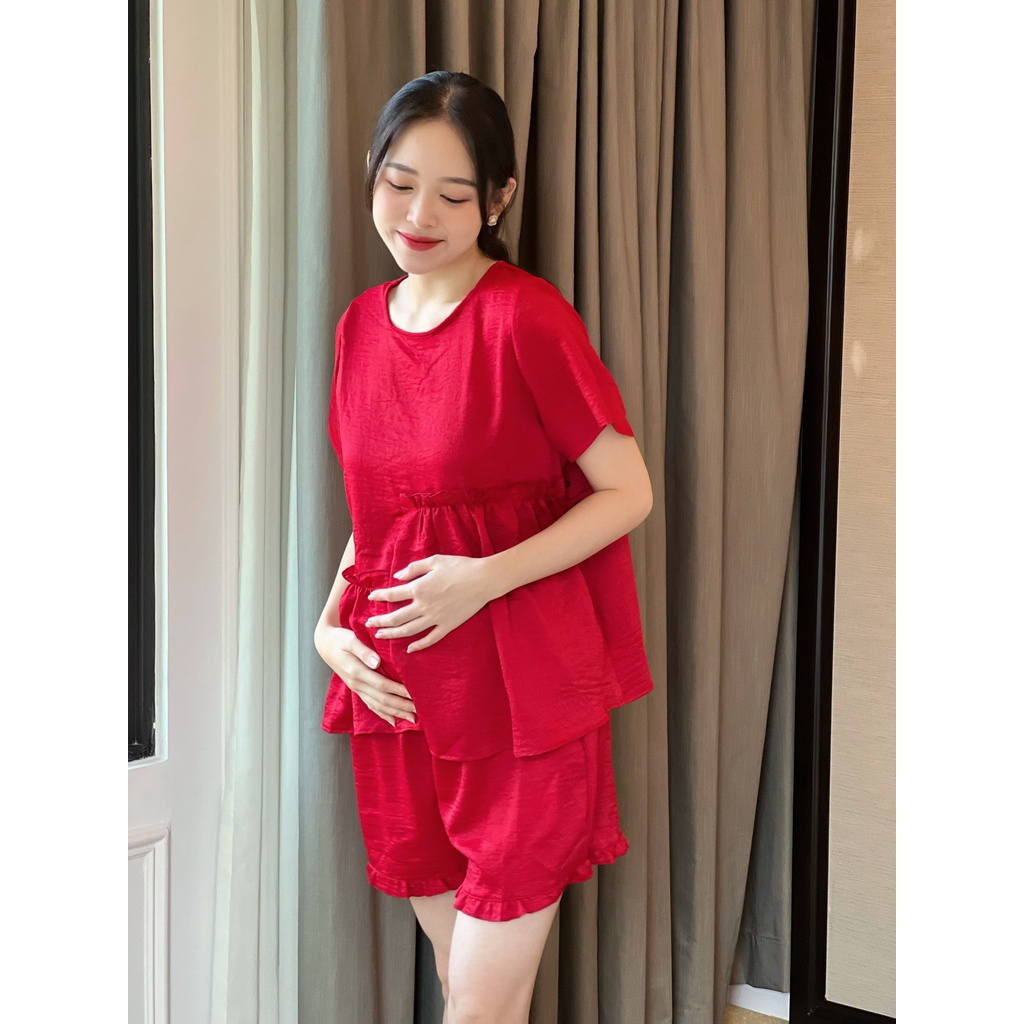 Bộ bầu đùi mặc nhà mùa hè nhẹ mát