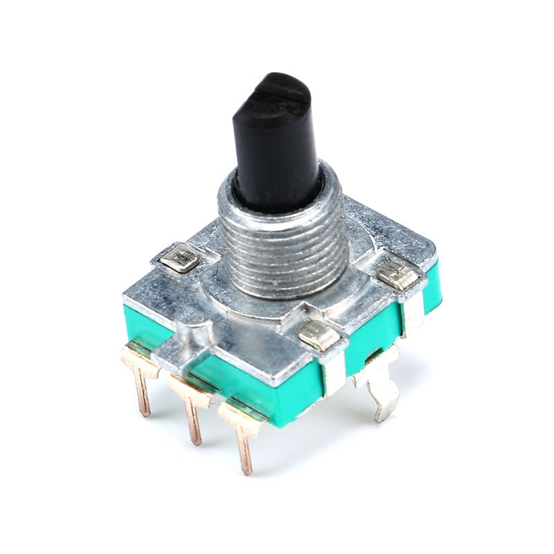 1pcs EC16 Audio Encoder 360 Degree Rotary Encoder E16 Coding 3Pin Handle Long 15MM