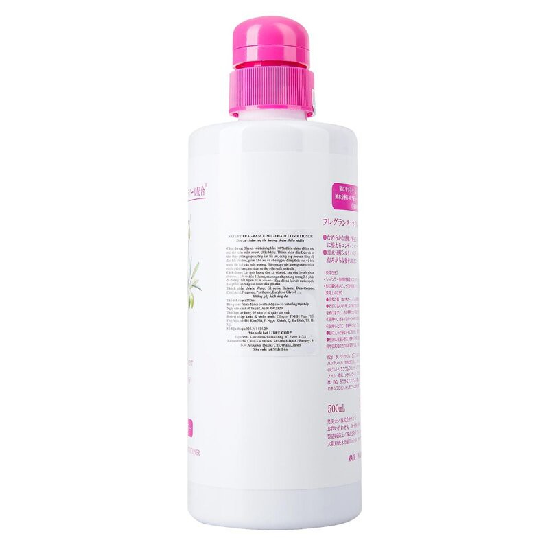 Dầu Xả Naris Nature Dịu Nhẹ Hương Hoa Tươi Mát Fresh Floral Scent Fragrance Mild Hair Conditioner 500ml