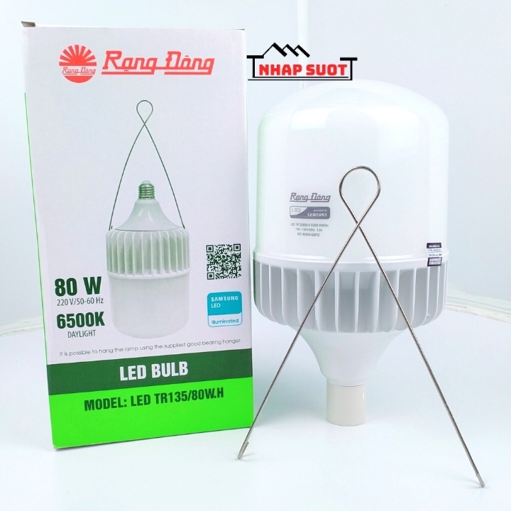 Bóng đèn Led Rạng Đông 20w 30w 40w 50w 60w 80w siêu sáng tiết kiệm ĐIỆN , LED BULB trụ bảo hành chính hãng 12 tháng