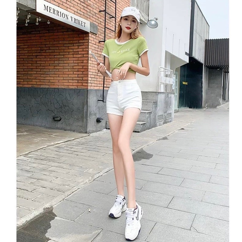 Quần Short JEANS nữ Cạp Cao Hack Dáng Quần xuất Z.A.R.A( kèm hình thật )
