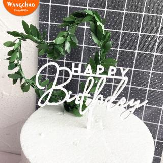 Que Chữ Happy Birthday Cắm Trang Trí Bánh Kem