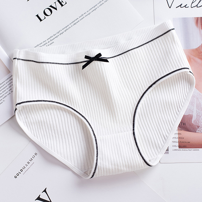 M~2XL Tuote Ready Stock Women's Panties Cotton Bowknot Briefs Low Waist Lingerie Female Underwear | BigBuy360 - bigbuy360.vn