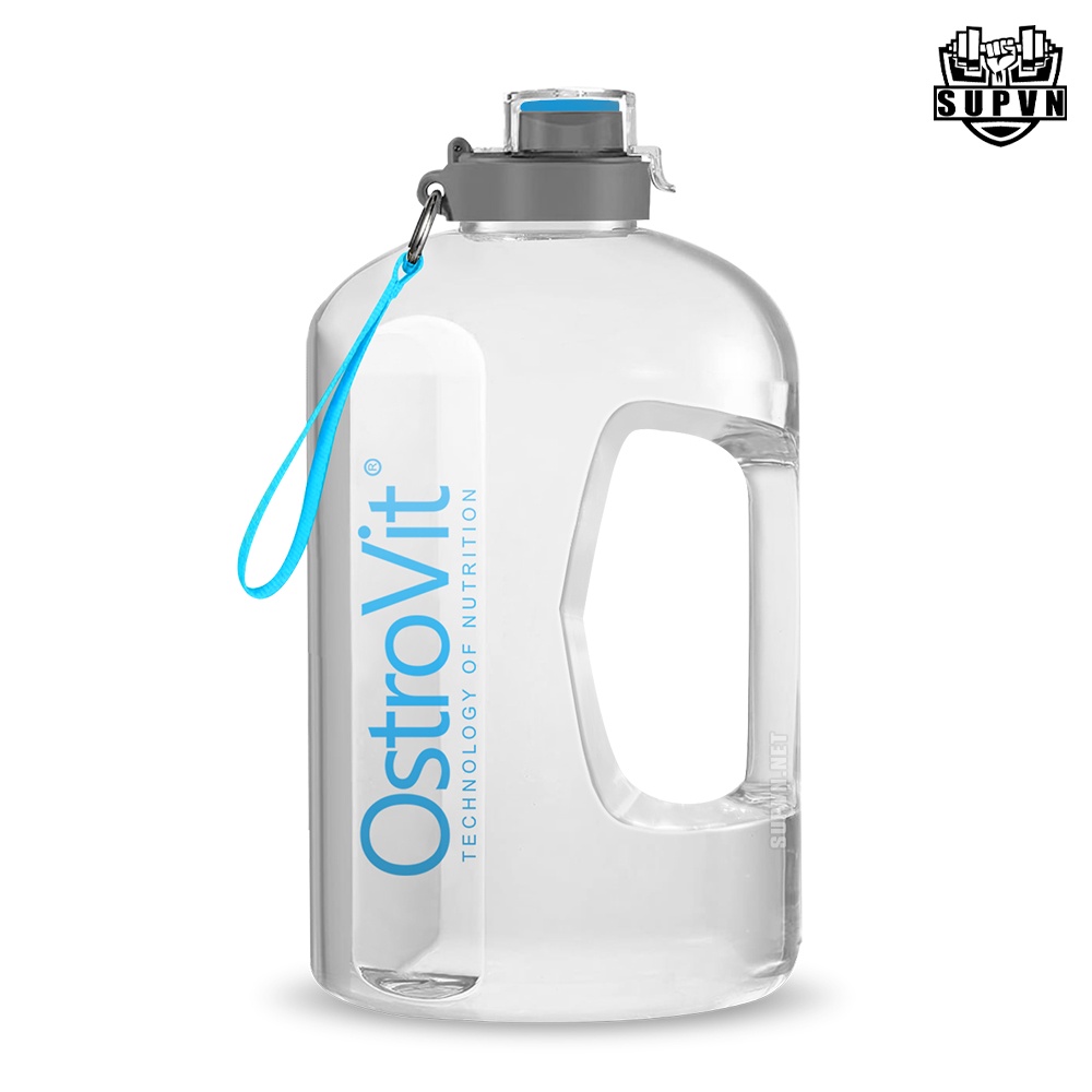Bình lắc Ostrovit 2200ml Tons Of Cup - Bình lắc tập gym lắc Bcaa, Whey, Preworkout - Bình nước 2lit