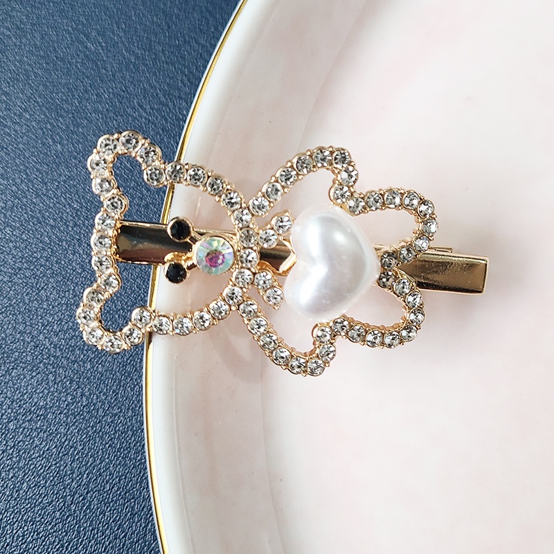 Set 3 Kẹp Tóc Đính Ngọc Trai Xinh Xắn Cho Nữ