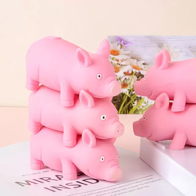 Con Heo Đồ Chơi Xả StressFREESHIP XTRAĐồ Chơi Con Lợn Con Heo Dẻo Lợn Heo Xinh Hồng Dễ Thương Giúp Xả Stress, Thư Giãn