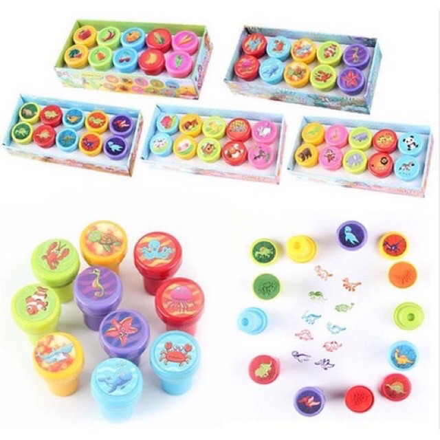 Vỉ 10 con dấu đồ chơi