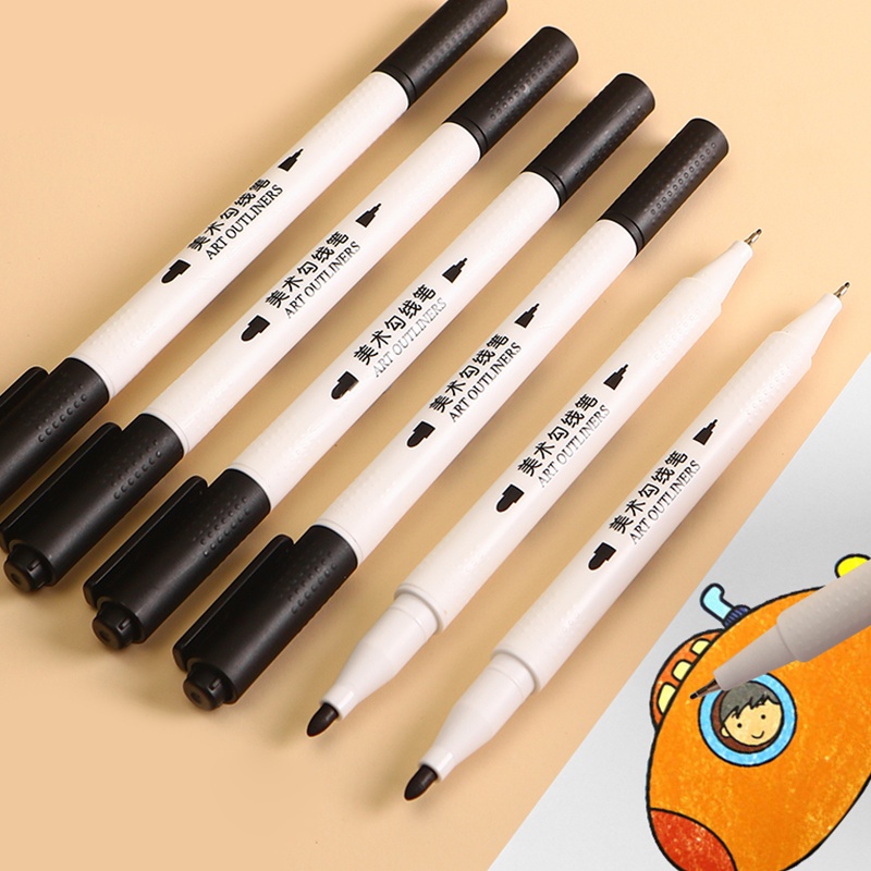 M &amp; G. Bút Lông Hai Đầu Nhanh Khô Đa Năng DIY