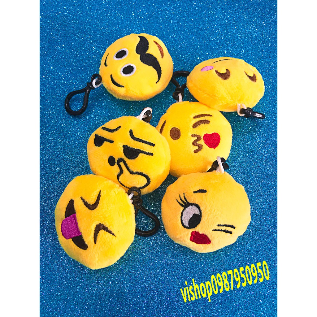 Móc Khoá Icon Cảm Xúc Mặt Cười Nhồi Bông-Móc khóa icon mặt cười nhồi bông-Móc khóa icon đáng yêu