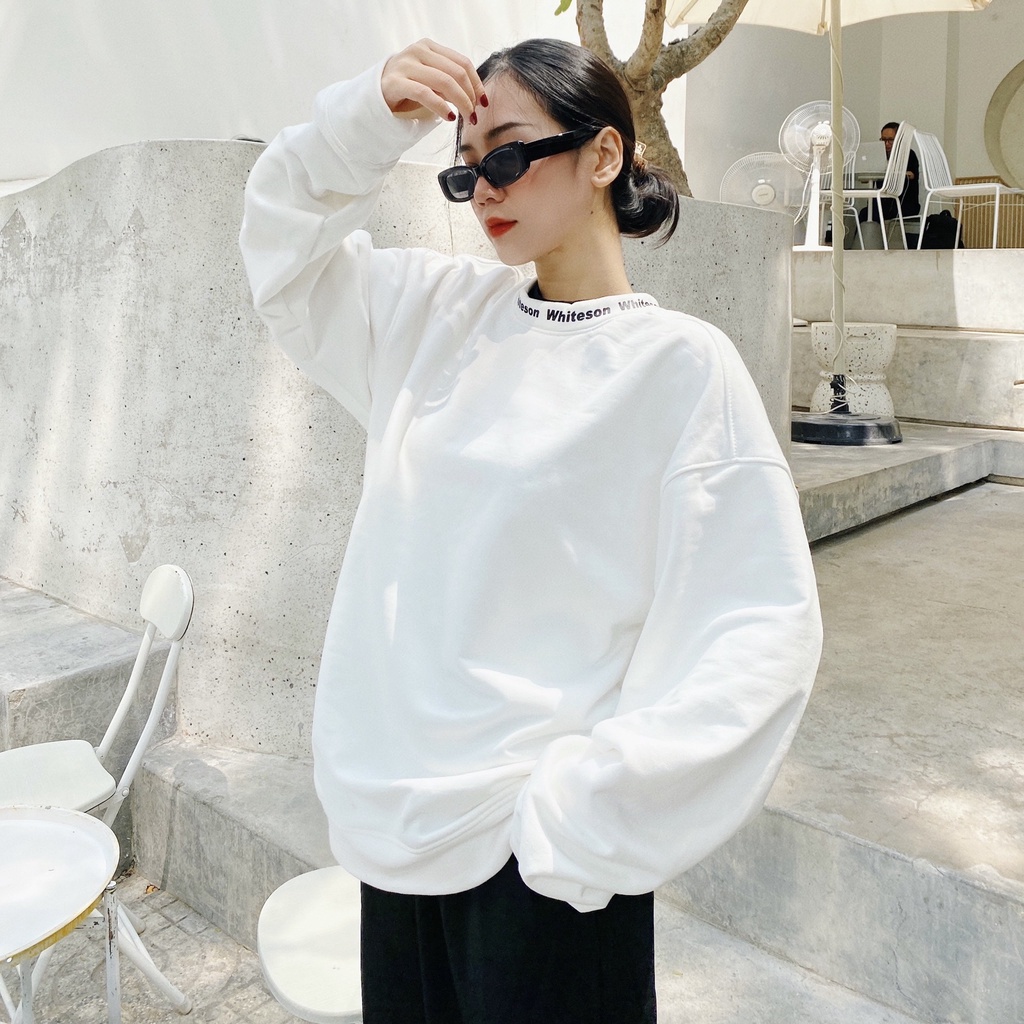 SWE "LOGO DOUBLE NECK" WHITE | BigBuy360 - bigbuy360.vn